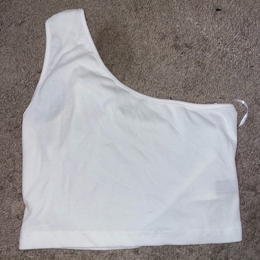 One Shoulder Crop Top